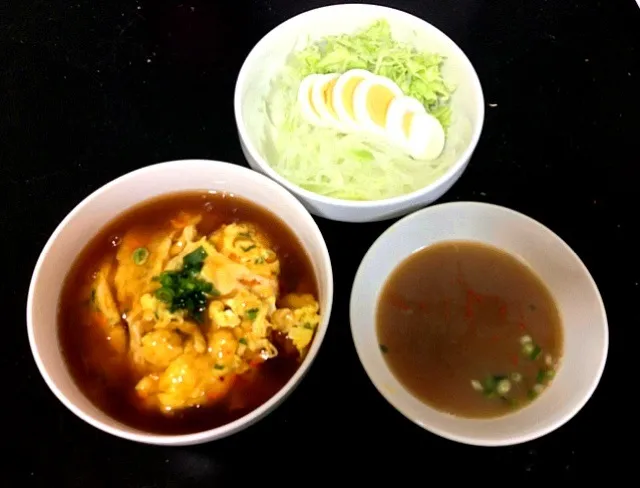 天津丼＆玉スラサラダ中華スープ付き|とっしーさん