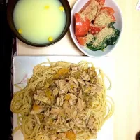 Chicken みかん pasta.|bobby nelsonさん