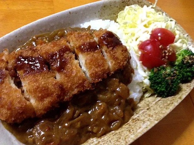 チーズチキンカツカレー|カウンター嬢さん