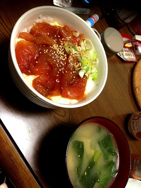 Snapdishの料理写真:まぐろの山かけ丼|vanity01さん