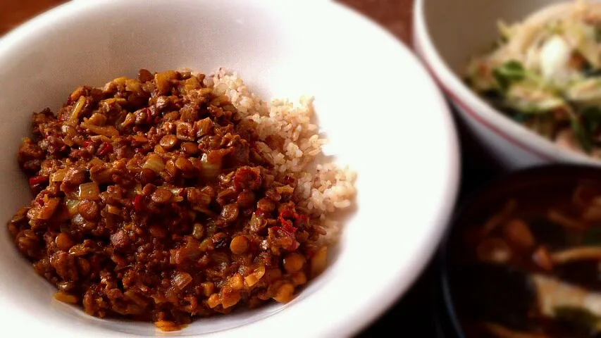 挽肉と白菜のドライカレー|プチテンよすさん