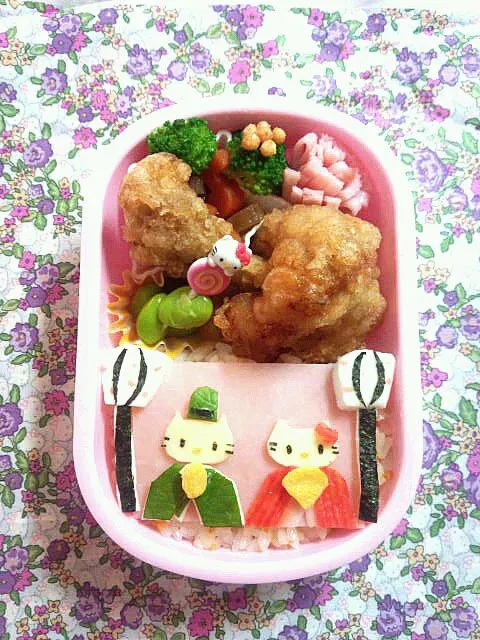 ひなまつりキティ弁当|きららさん