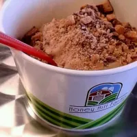 Snapdishの料理写真:Java frozen yogurt with heath bar and caramel sauce|Abigail Bustosさん