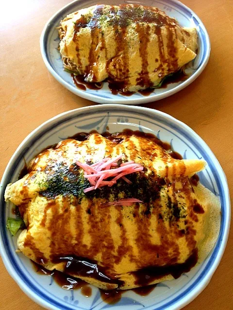 Snapdishの料理写真:オムそばランチ🍀|chyawaさん