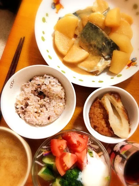 鯖の味噌煮定食|水野愛日(ミズノマナビ)さん