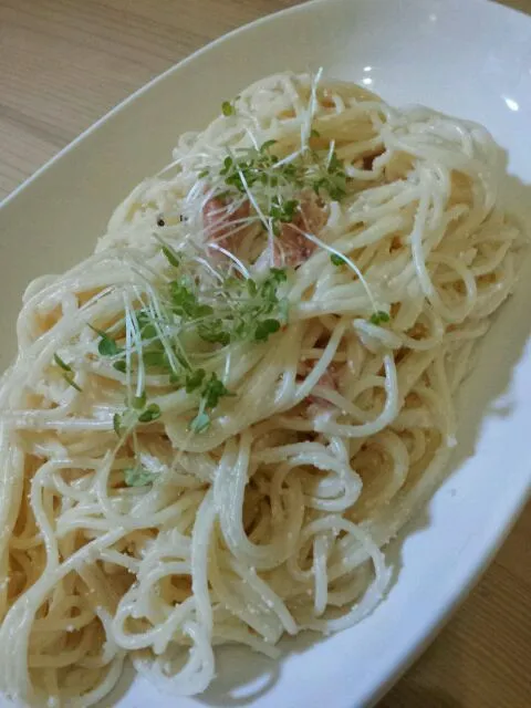 Snapdishの料理写真:明太子のパスタ|にったまんさん