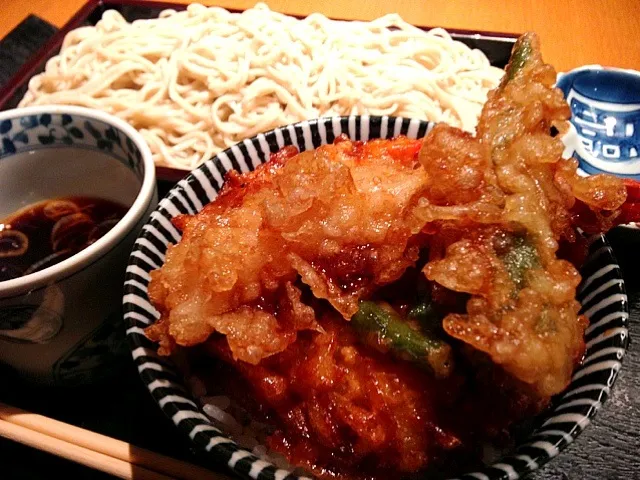 蕎麦とかき揚げ海老天丼|鰻大好き❤さん