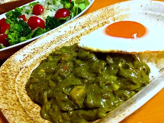 ほうれん草と豆腐のカレー|カウンター嬢さん