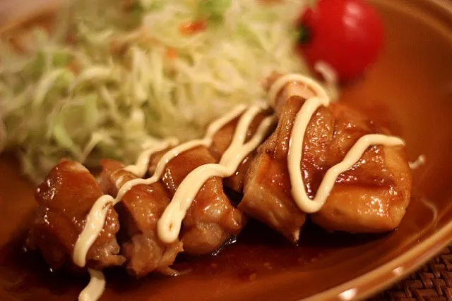 鶏の照り焼き♥カレーハチミツ風味|りくはるママさん