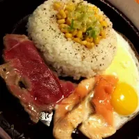 Beef and Salmon Pepper Rice|augustさん