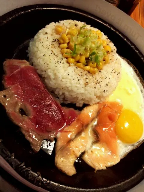 Beef and Salmon Pepper Rice|augustさん