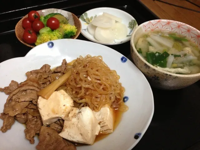 キャベツと牛肉のすき焼き風煮|まいさん