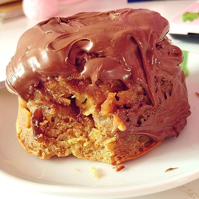 Banana & Peanut Butter mugcake with nutella|Rianneさん