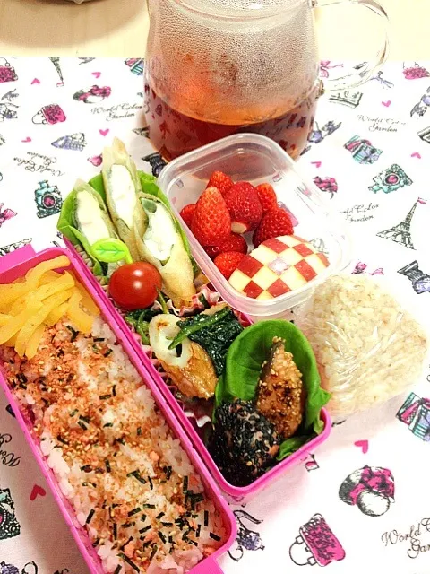 くららさんの簡単春巻き！でいつものお弁当🍒|麻希さん