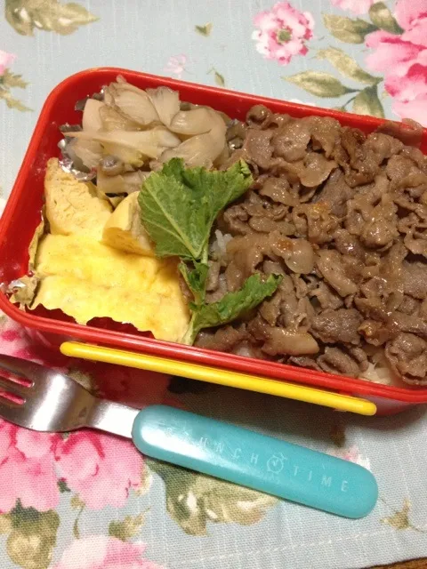 牛バラ塩ダレカルビ弁当(＾ω＾)|お多福(＾ω＾)さん