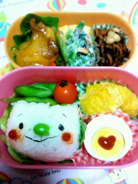 Snapdishの料理写真:♡にゃんこ♡弁当|HALさん