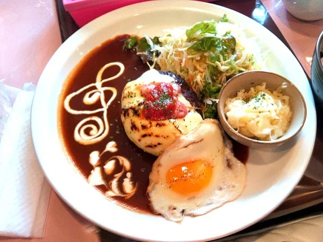 チーズハンバーグランチ|さほこさん