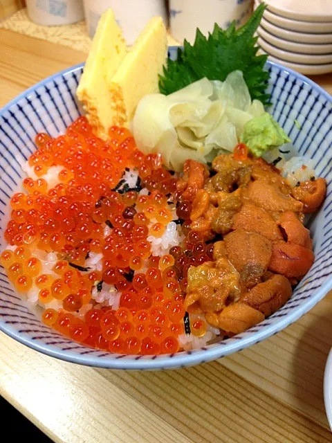 Snapdishの料理写真:海膽與鮭魚卵!|小鳳さん