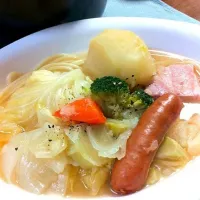 Snapdishの料理写真:ポトフ&パスタ|けいこさん