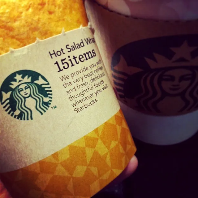 Hot Salad Wrap 15items at Starbucks|momocoさん