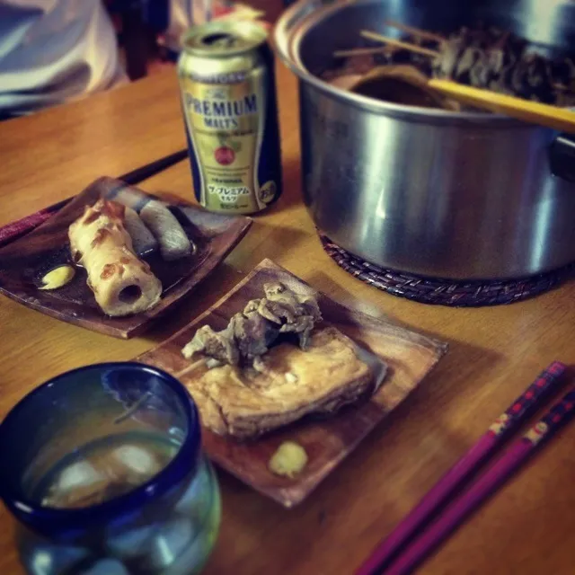 Snapdishの料理写真:おでん🍢でお疲れ🍻|motomoguさん