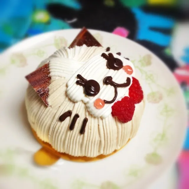 Snapdishの料理写真:chocoholicの猫さんケーキ|りん蔵さん