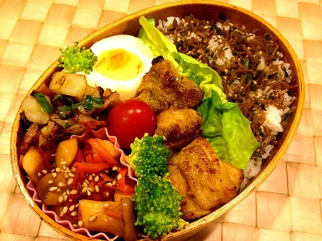 Snapdishの料理写真:鳥ももカレー焼き弁当|masakoさん