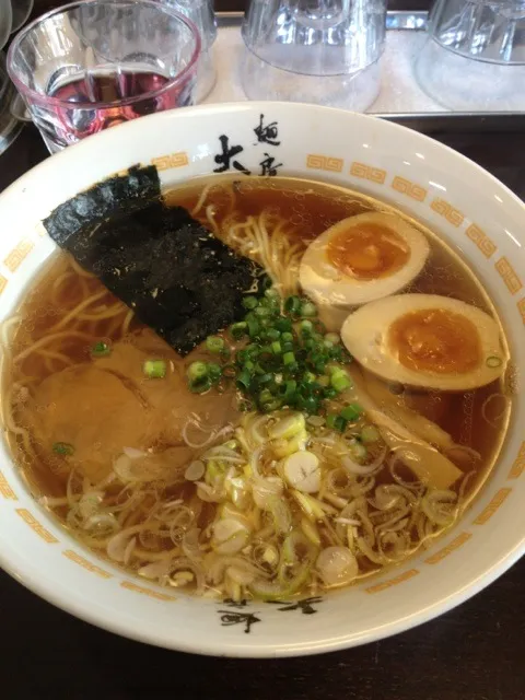 Snapdishの料理写真:麺坊大喜の魚醤油ラーメン煮卵トッピング♡|ままゆこさん