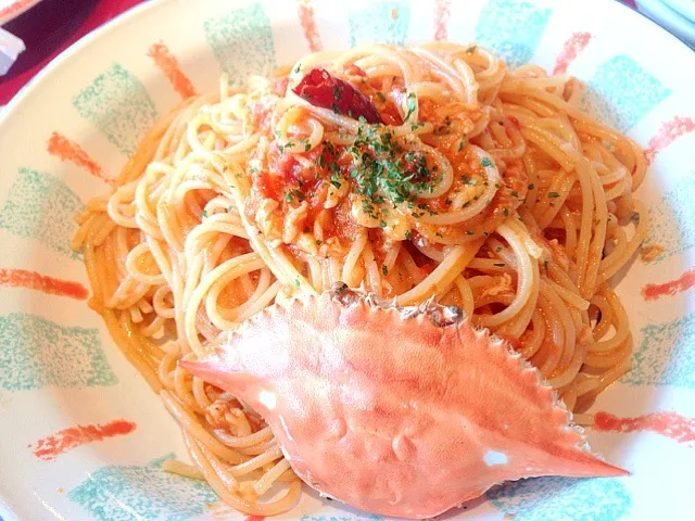 Crabmeat sauce spaghetti!|Len R Ortegaさん