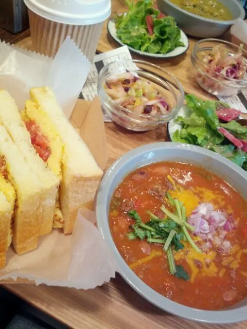 beef chili & sandwitches|satokaさん