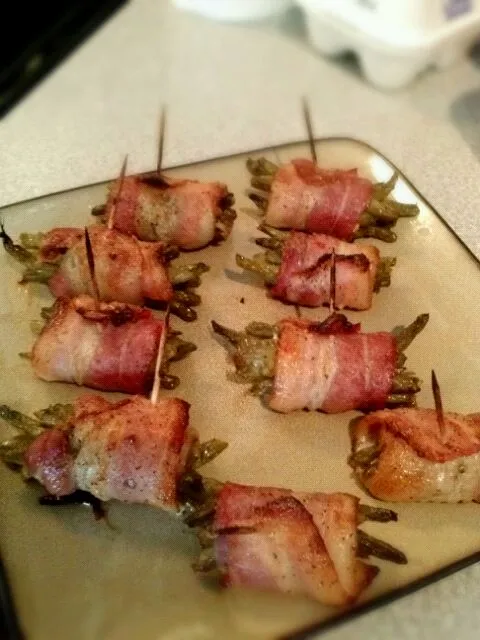 Italian green beans wrapped in bacon|Michele Kiddさん