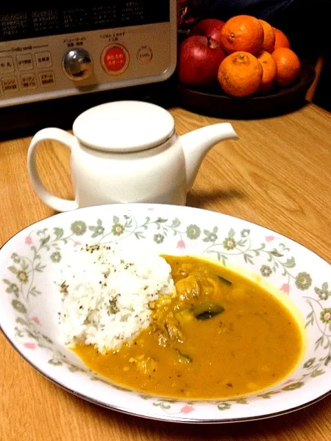 鶏肉とカボチャのインドカレー|こずえさん