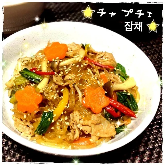 Snapdishの料理写真:焼肉のたれで簡単チャプチェ (Japchae)|まるちゃんさん