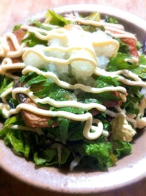 ブリの照焼きサラダ!!!!!（笑）|Yoshinobu Nakagawaさん