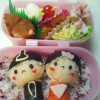 Snapdishの料理写真:ひなまつり弁当|くみさん