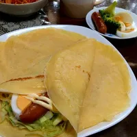 Snapdishの料理写真:おかずまきまきクレープ|みなさん