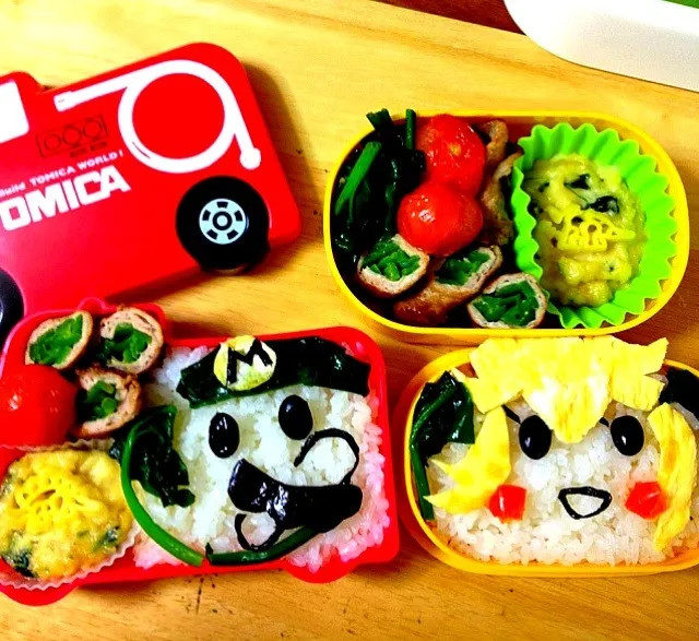 Snapdishの料理写真:ハルとママのお弁当💕|michiさん