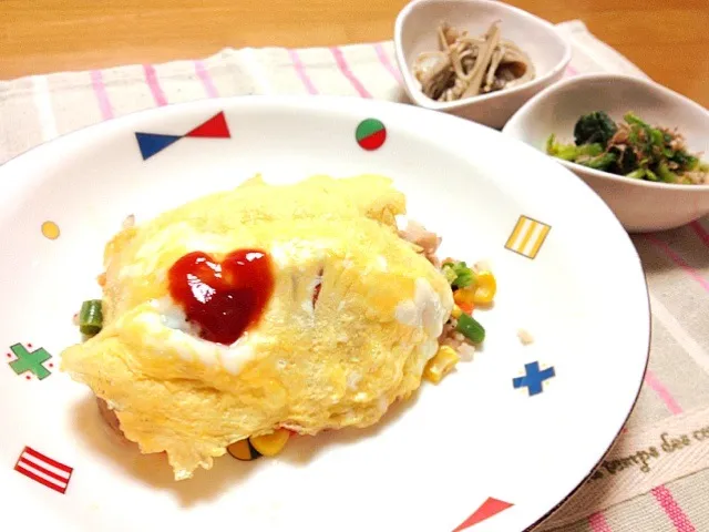 ダイエットしてたってオムライスも食べたいよね …というわけで、油を使わず作りました♡|さちこ(さがねっち)さん