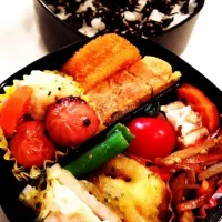 Snapdishの料理写真:旦那のお弁当。|まきろんさん