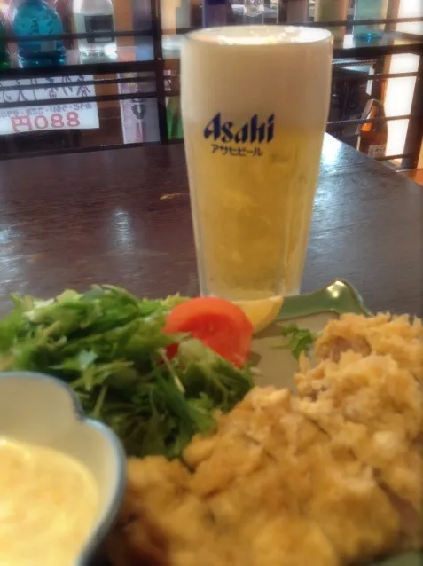 Snapdishの料理写真:湯上りビール|しばお（≧∇≦）さん