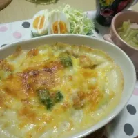 Snapdishの料理写真:2013.2.28 晩ご飯（グラタン）|ひろさん