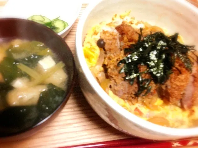 揚げないカツでヘルシーカツ丼♪|さっちゃんさん