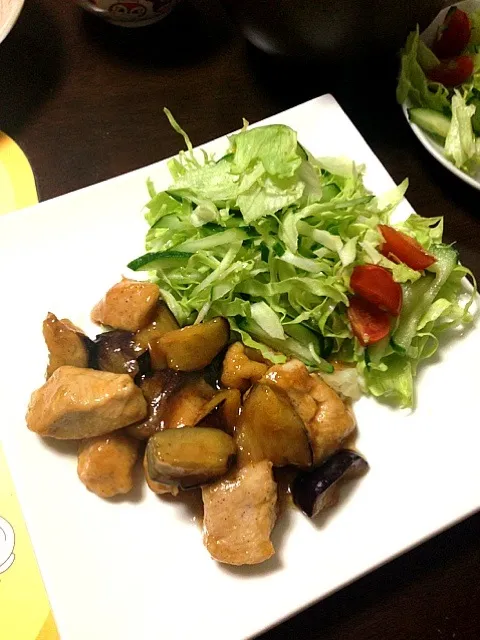 鶏胸肉と茄子のすっぱ煮|ありちゃさん