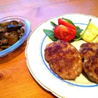 豆腐ハンバーグ、茄子と肉ミンチの味噌炒め|hikaruさん