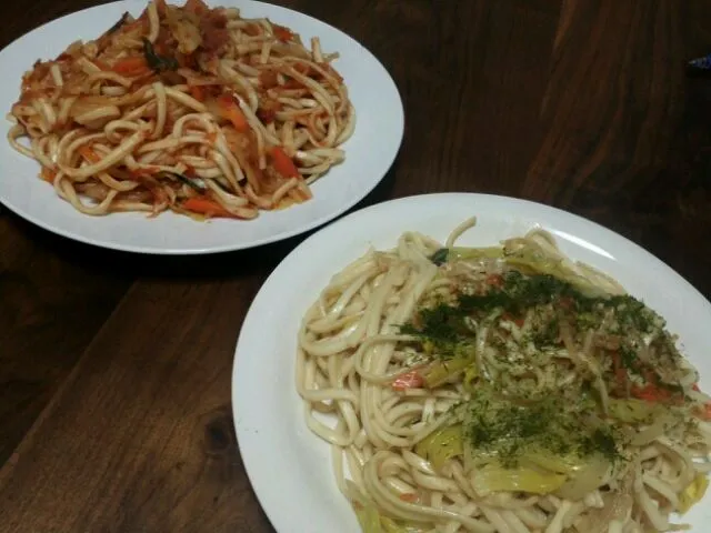 焼きうどん アラビアータ風て醤油麹の焼きうどん|tetoteさん