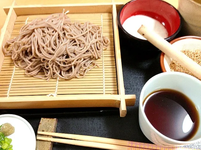 主人と私の晩御飯  とろろ蕎麦|シンリーさん