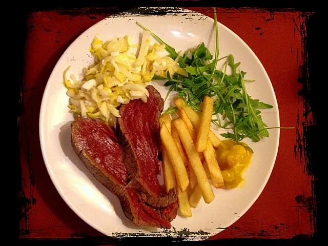 Horse filet & Belgian endive salad|Generaalさん