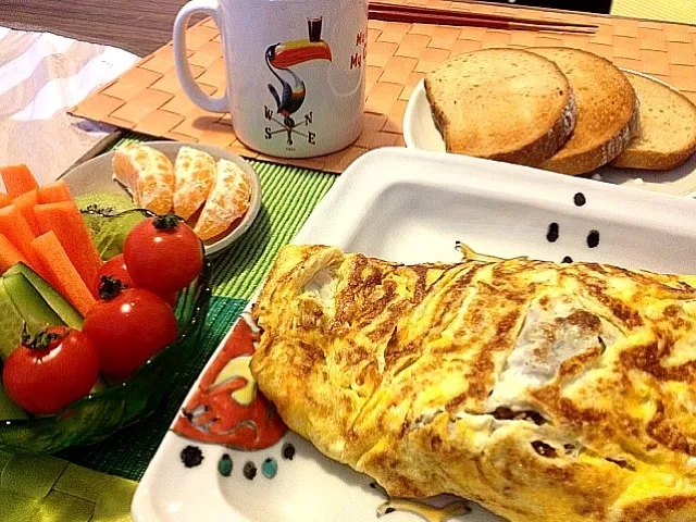 Saturday Omlette w/sloppy joe inside|Junya Tanakaさん