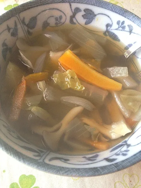 デトックス・ベジスープ第一弾   お醤油と柚子胡椒風味|mari miyabeさん