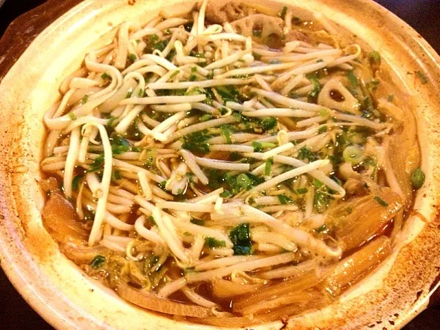 昨日のプルコギ鍋の残りで煮込みうどん|亀井恵美さん